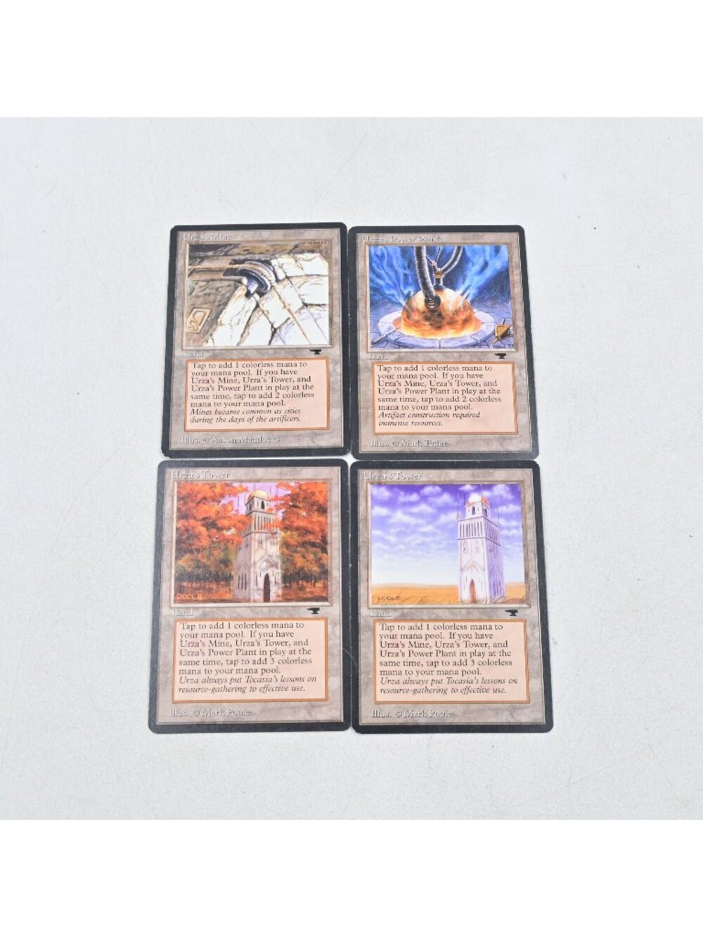 Magic The Gathering Urza’s Mine Power Plant And Two Towers Land Vintage Set